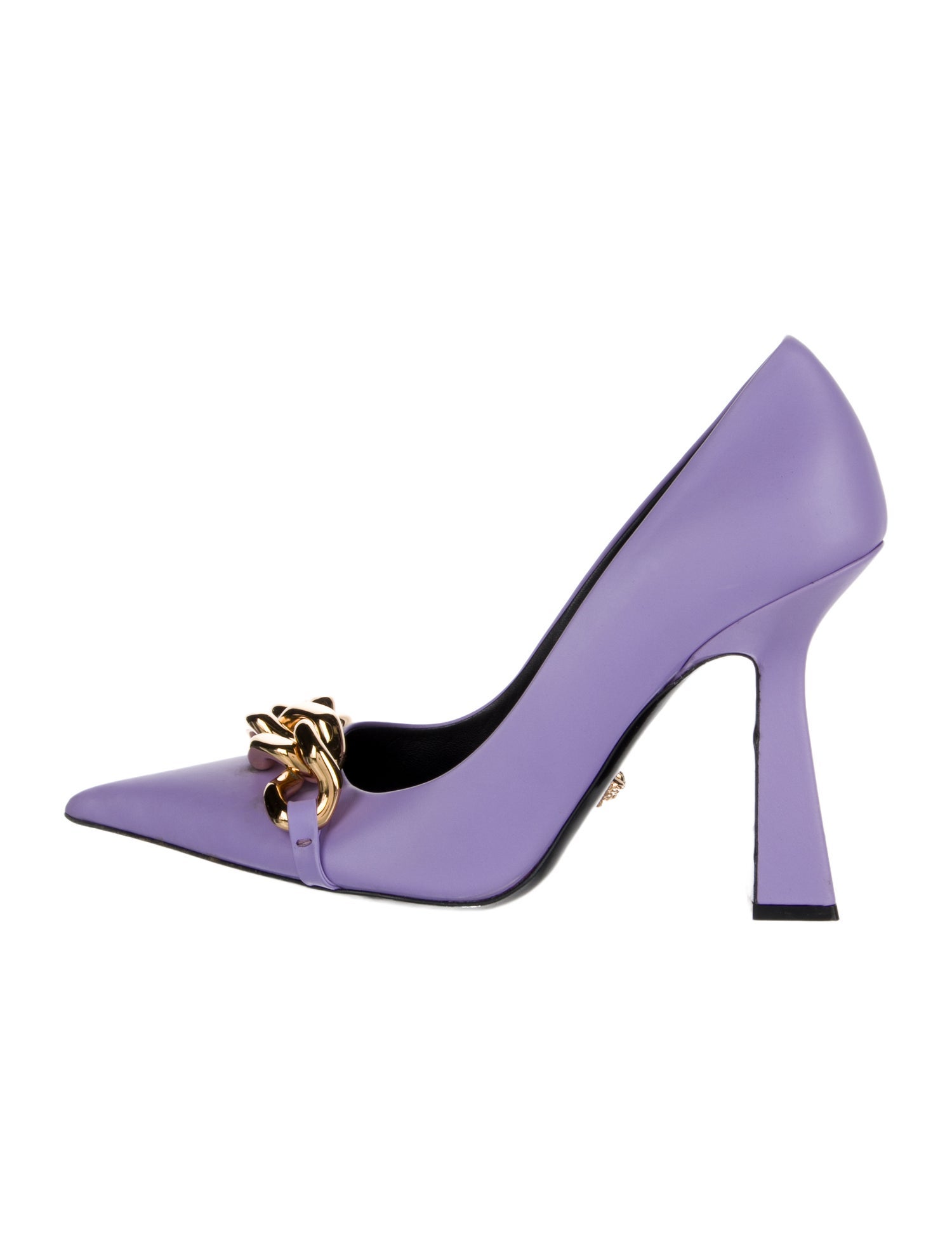 Versace Medusa Insignia Leather Pumps