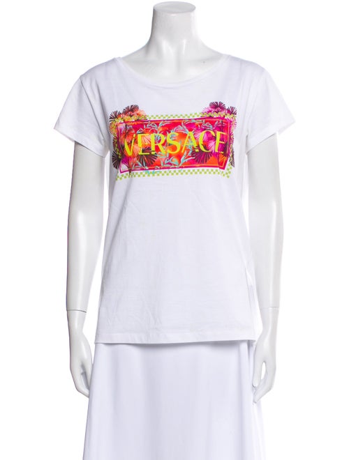 Versace Graphic Print Crew Neck T-Shirt