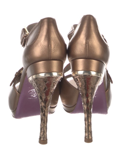 Versace Leather D'Orsay Pumps