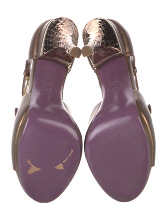 Versace Leather D'Orsay Pumps