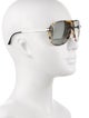 Versace Oversize Gradient Sunglasses