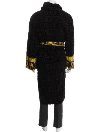 Versace Printed Sequin Embellishments Robe