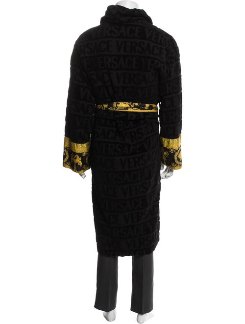 Versace Printed Sequin Embellishments Robe