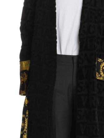 Versace Printed Sequin Embellishments Robe