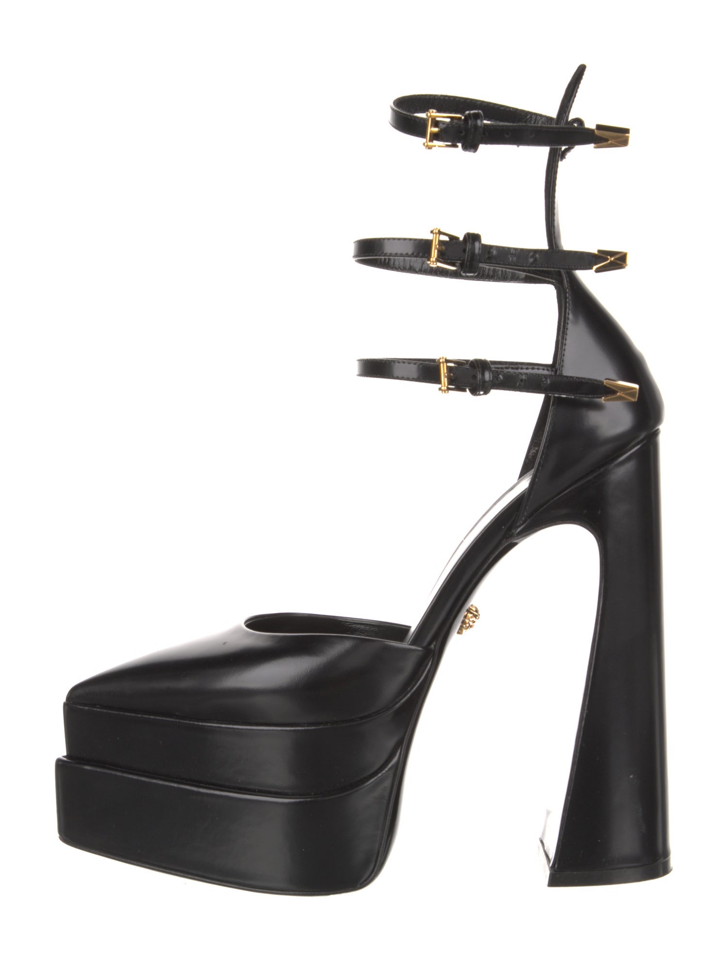 Versace Patent Leather D'Orsay Pumps