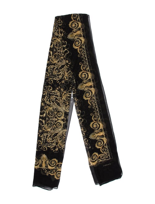 Versace Silk Medusa Insignia Scarf