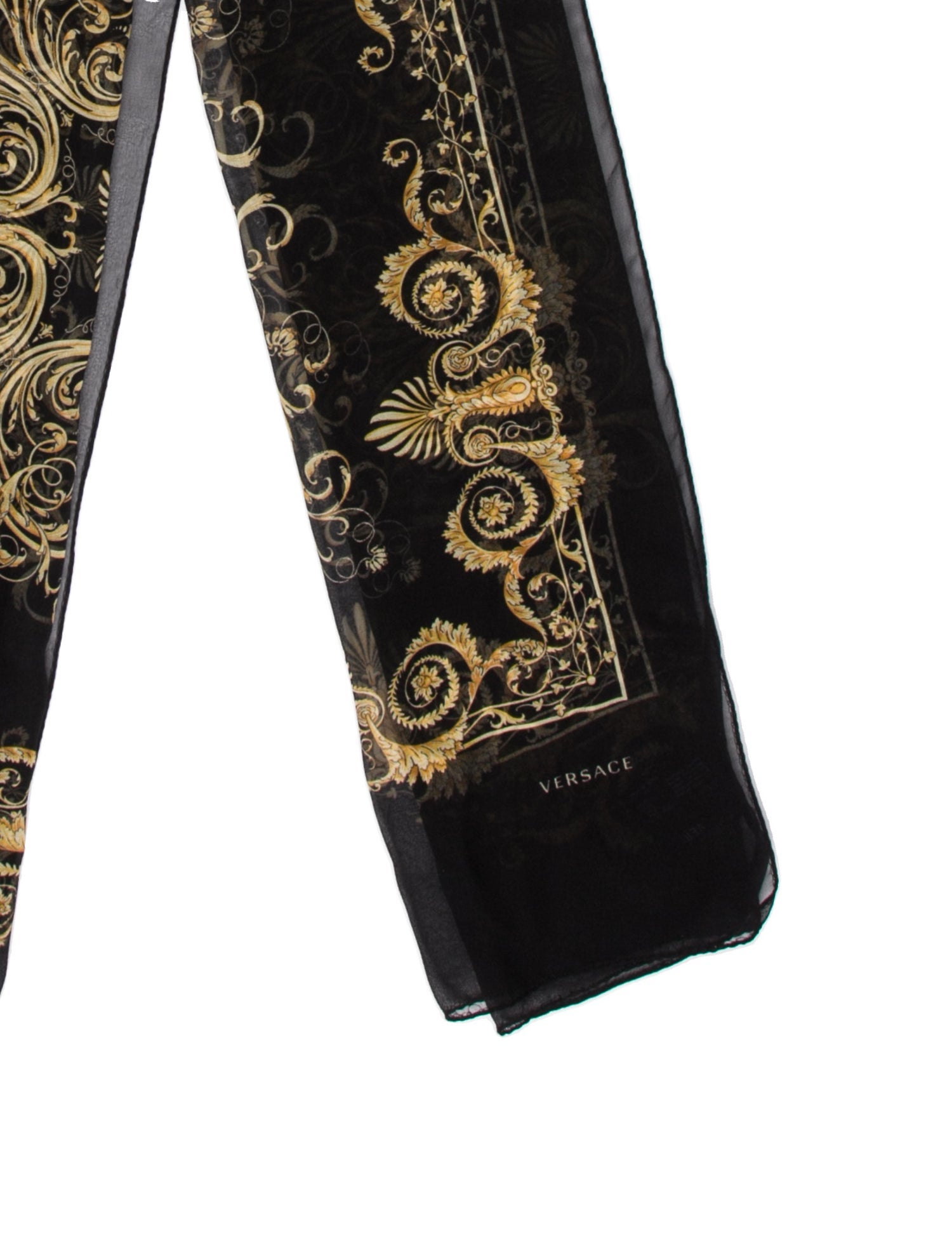 Versace Silk Medusa Insignia Scarf