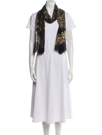 Versace Silk Medusa Insignia Scarf