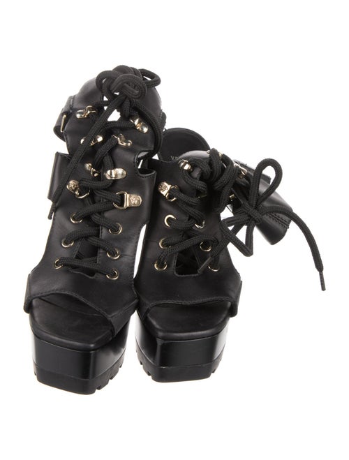Versace Leather Gladiator Sandals