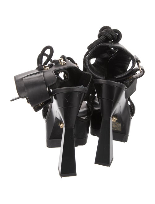 Versace Leather Gladiator Sandals