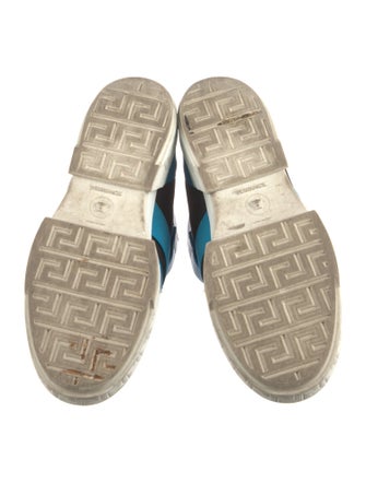 Versace Leather Colorblock Pattern Sneakers