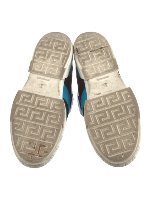 Versace Leather Colorblock Pattern Sneakers