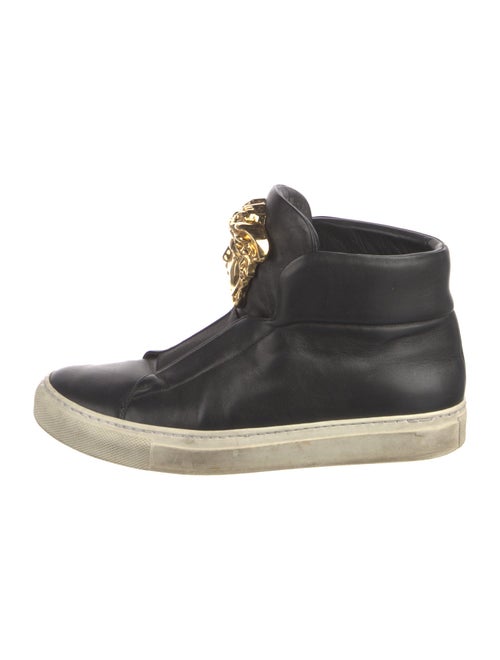 Versace Medusa Insignia Leather Sneakers