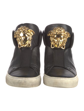 Versace Medusa Insignia Leather Sneakers