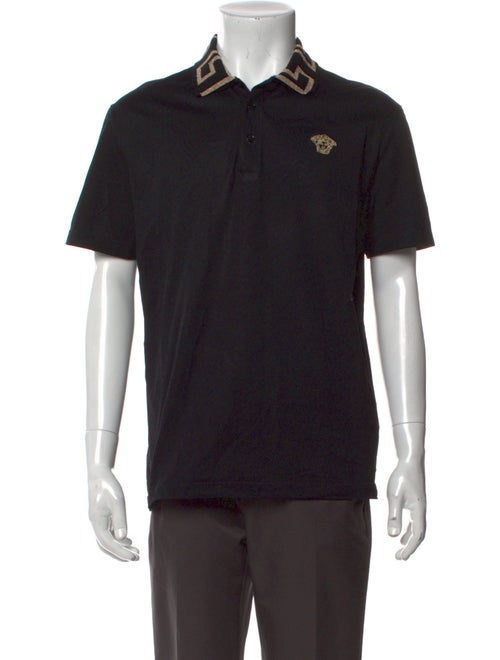 Versace V-Neck Short Sleeve Polo Shirt