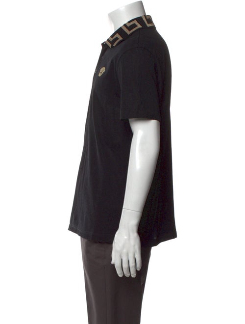 Versace V-Neck Short Sleeve Polo Shirt