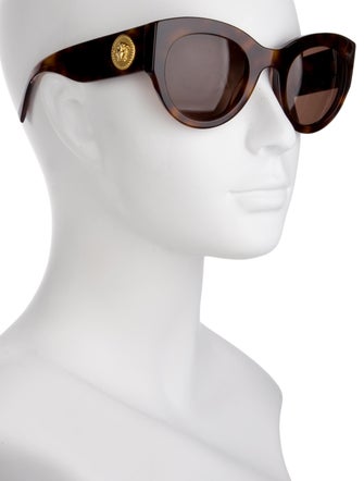 Versace Medusa Insignia Cat-Eye Sunglasses