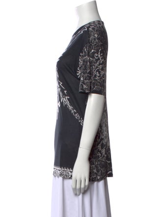 Versace Printed Crew Neck T-Shirt