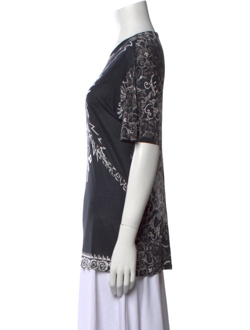 Versace Printed Crew Neck T-Shirt