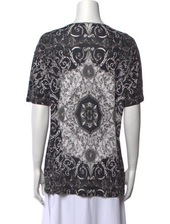 Versace Printed Crew Neck T-Shirt