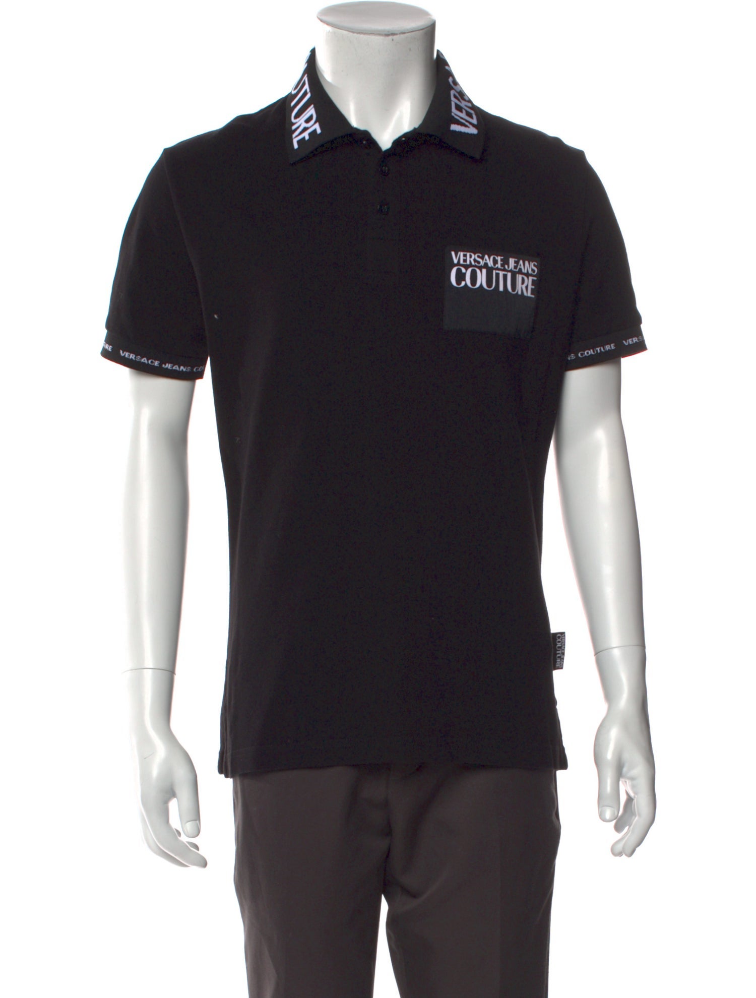 Versace Barocco Print Graphic Print Polo Shirt