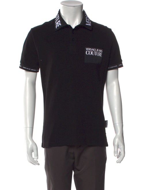 Versace Barocco Print Graphic Print Polo Shirt