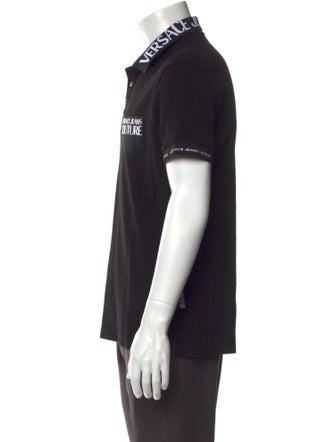 Versace Barocco Print Graphic Print Polo Shirt