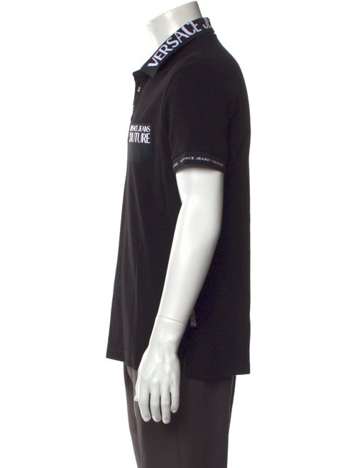 Versace Barocco Print Graphic Print Polo Shirt