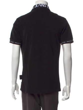 Versace Barocco Print Graphic Print Polo Shirt