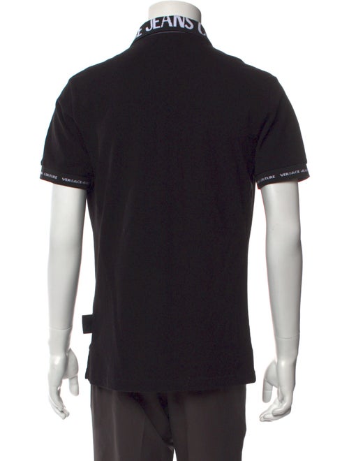 Versace Barocco Print Graphic Print Polo Shirt