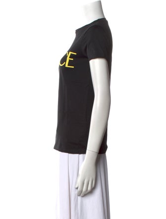 Versace Graphic Print Crew Neck T-Shirt