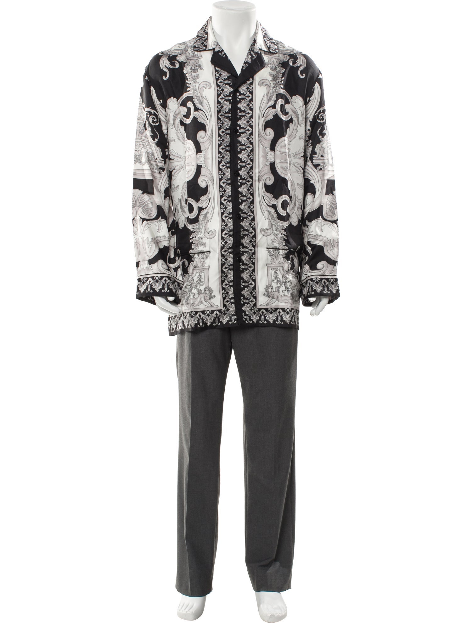 Versace Silk Printed Shirt w/ Tags