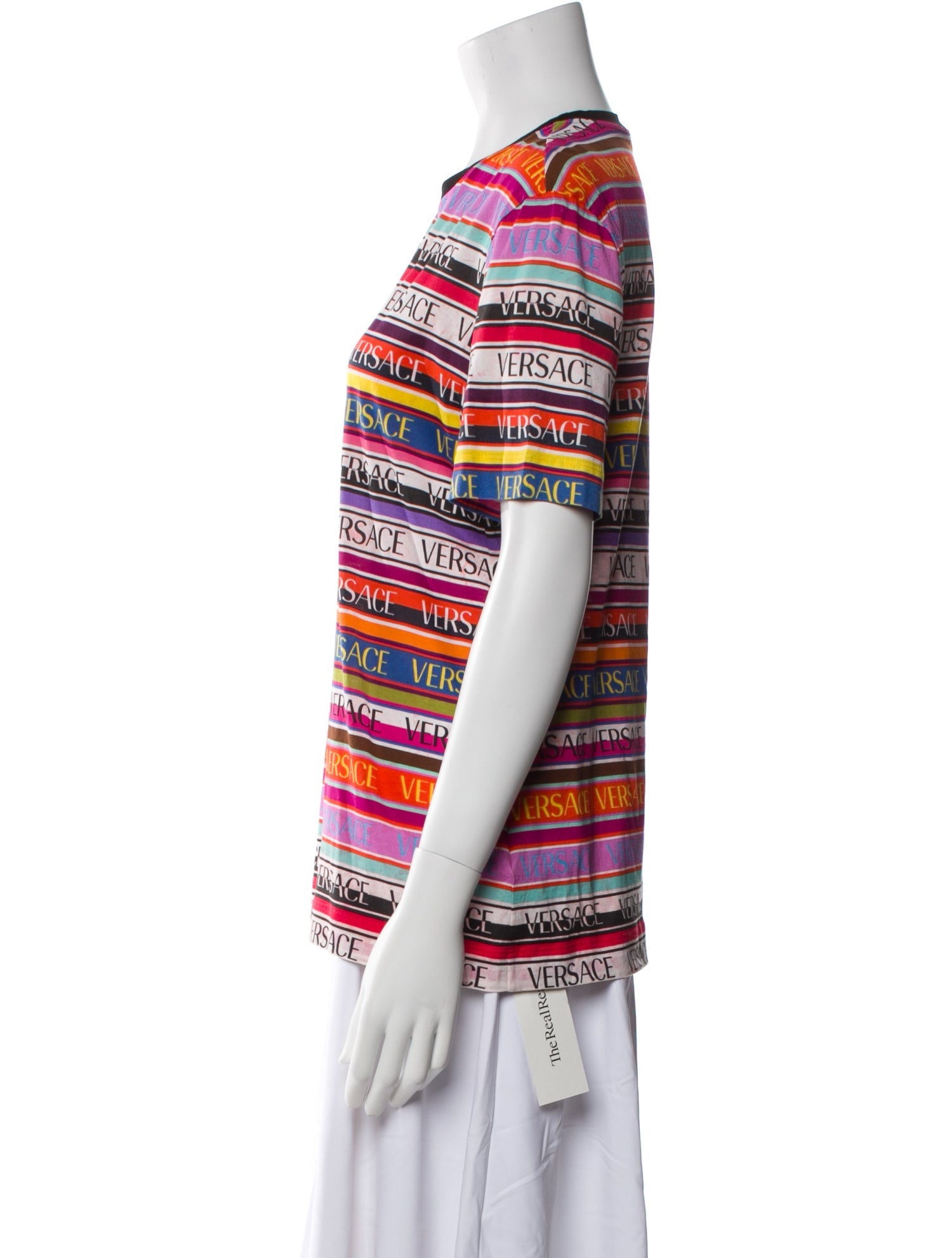 Versace Printed Crew Neck T-Shirt w/ Tags