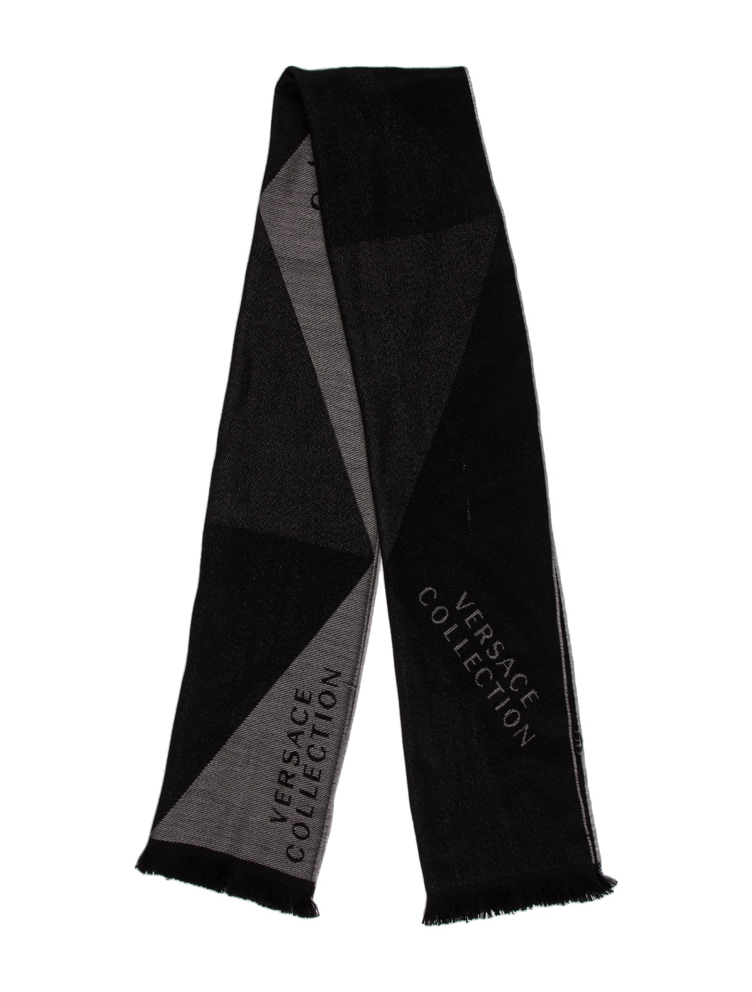 Versace Wool Printed Scarf w/ Tags