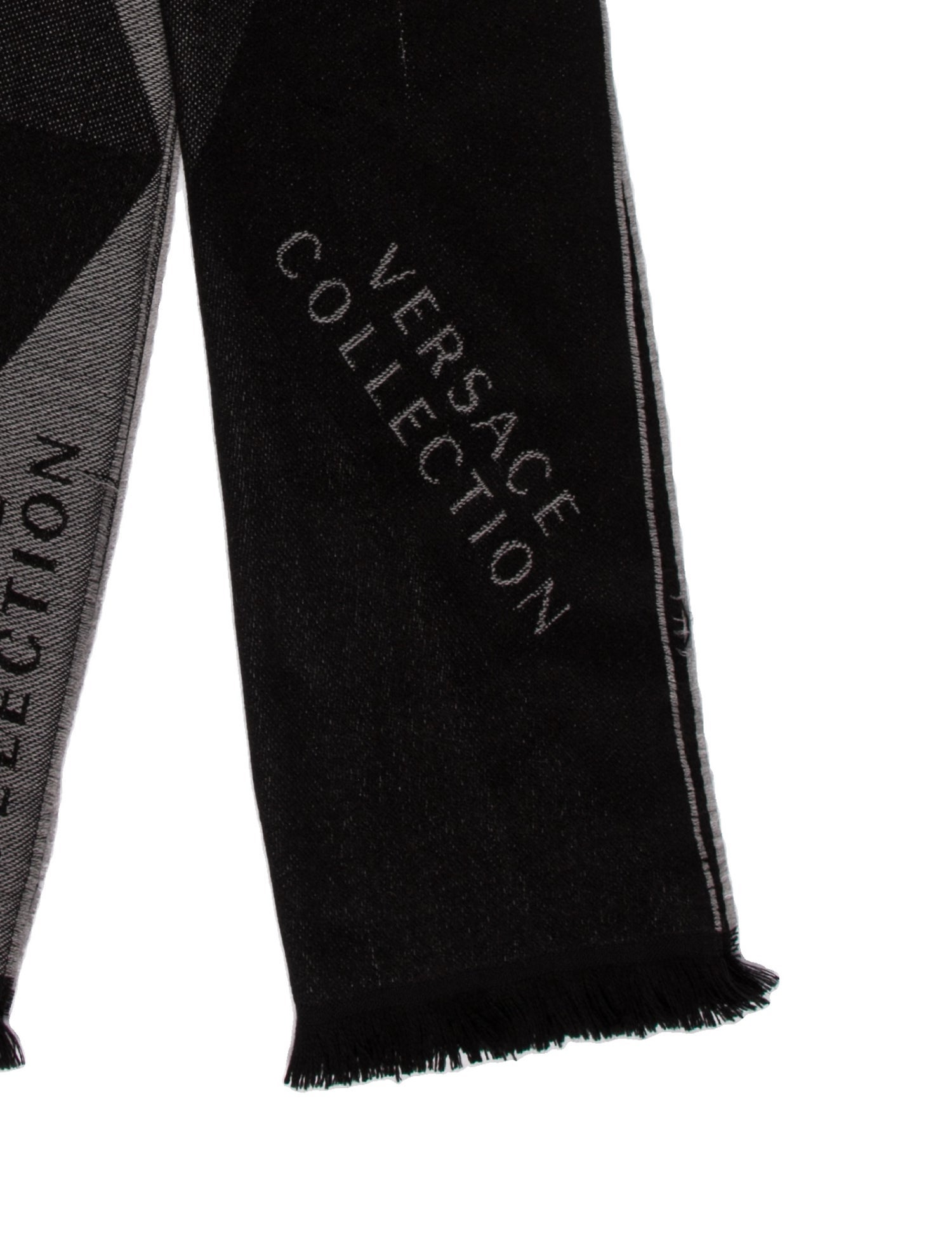 Versace Wool Printed Scarf w/ Tags