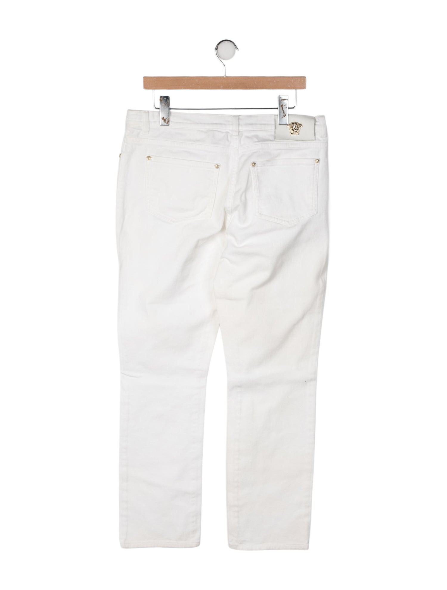 Versace Mid-Rise Straight Leg Jeans