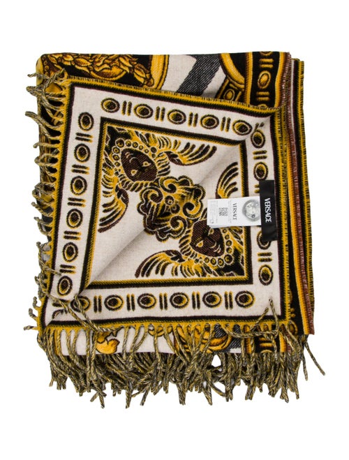 Versace La Coupe des Dieux Wool Throw Blanket