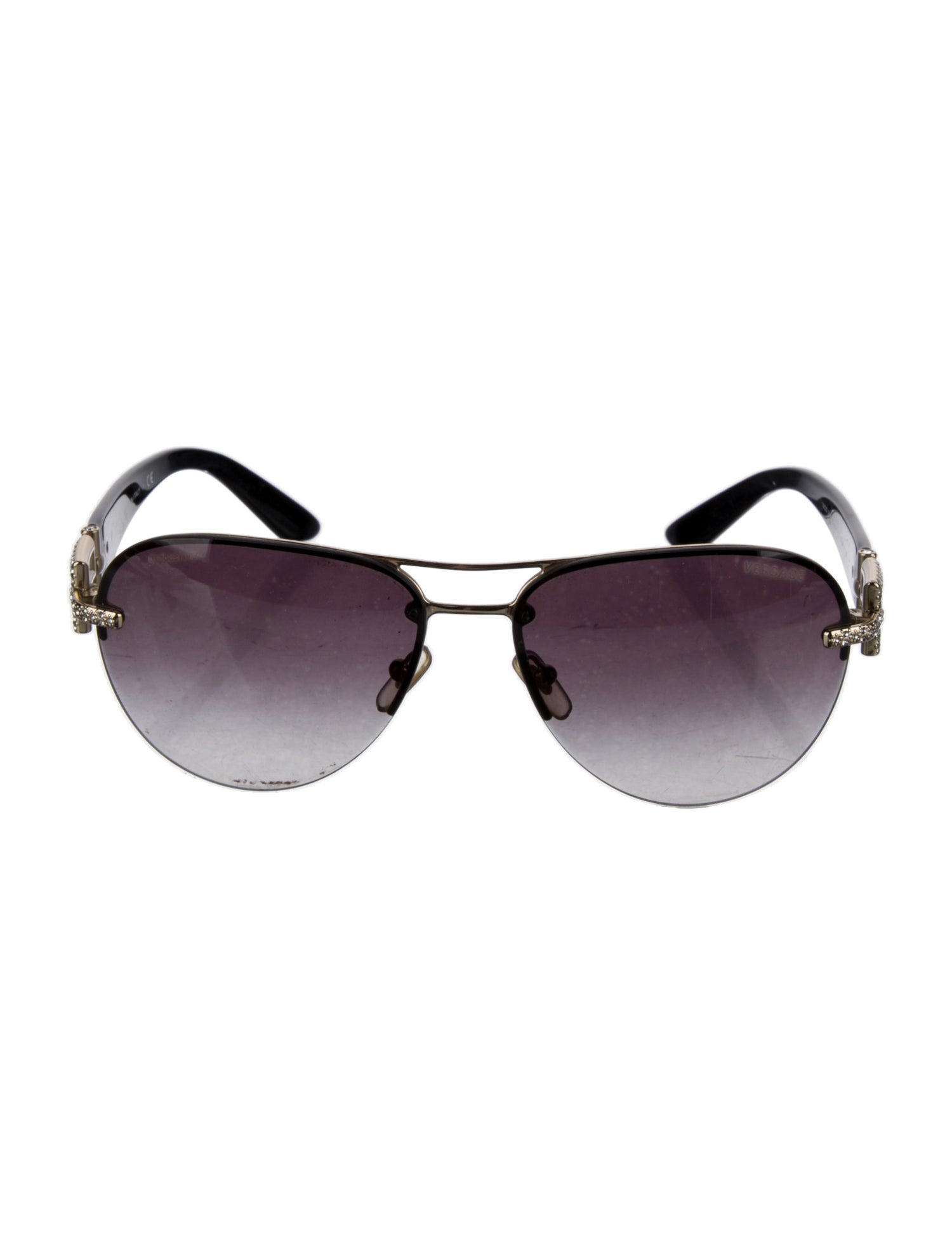 Versace Medusa Insignia Aviator Sunglasses