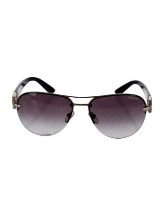 Versace Medusa Insignia Aviator Sunglasses