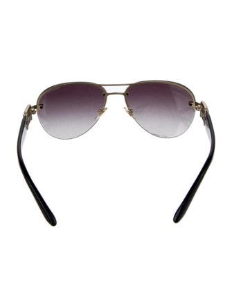 Versace Medusa Insignia Aviator Sunglasses