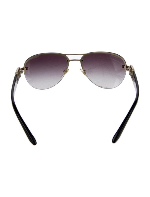 Versace Medusa Insignia Aviator Sunglasses