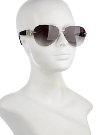 Versace Medusa Insignia Aviator Sunglasses