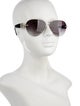 Versace Medusa Insignia Aviator Sunglasses