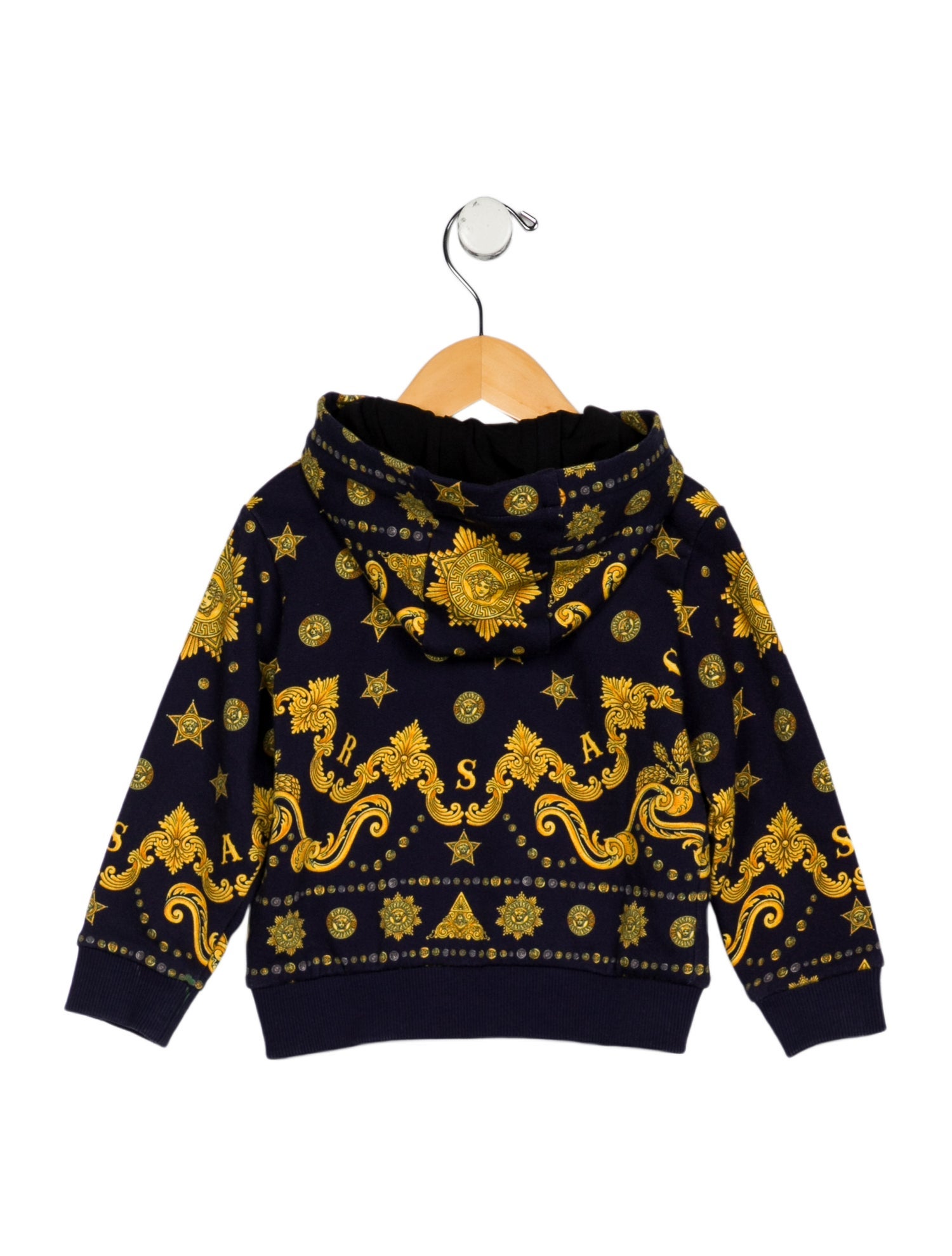 Versace Infant Boys' Long Sleeve Patterned Zip Hoodie