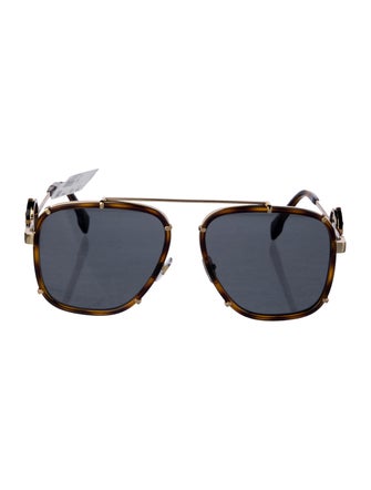 Versace Medusa Insignia Aviator Sunglasses