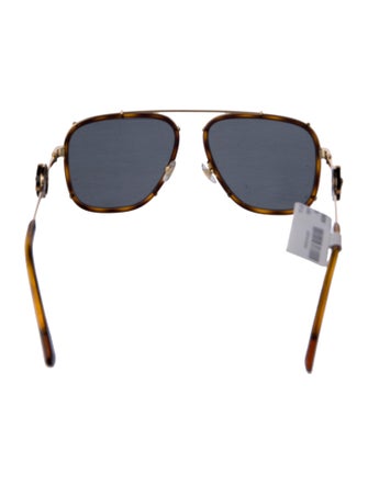 Versace Medusa Insignia Aviator Sunglasses