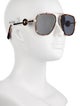 Versace Medusa Insignia Aviator Sunglasses