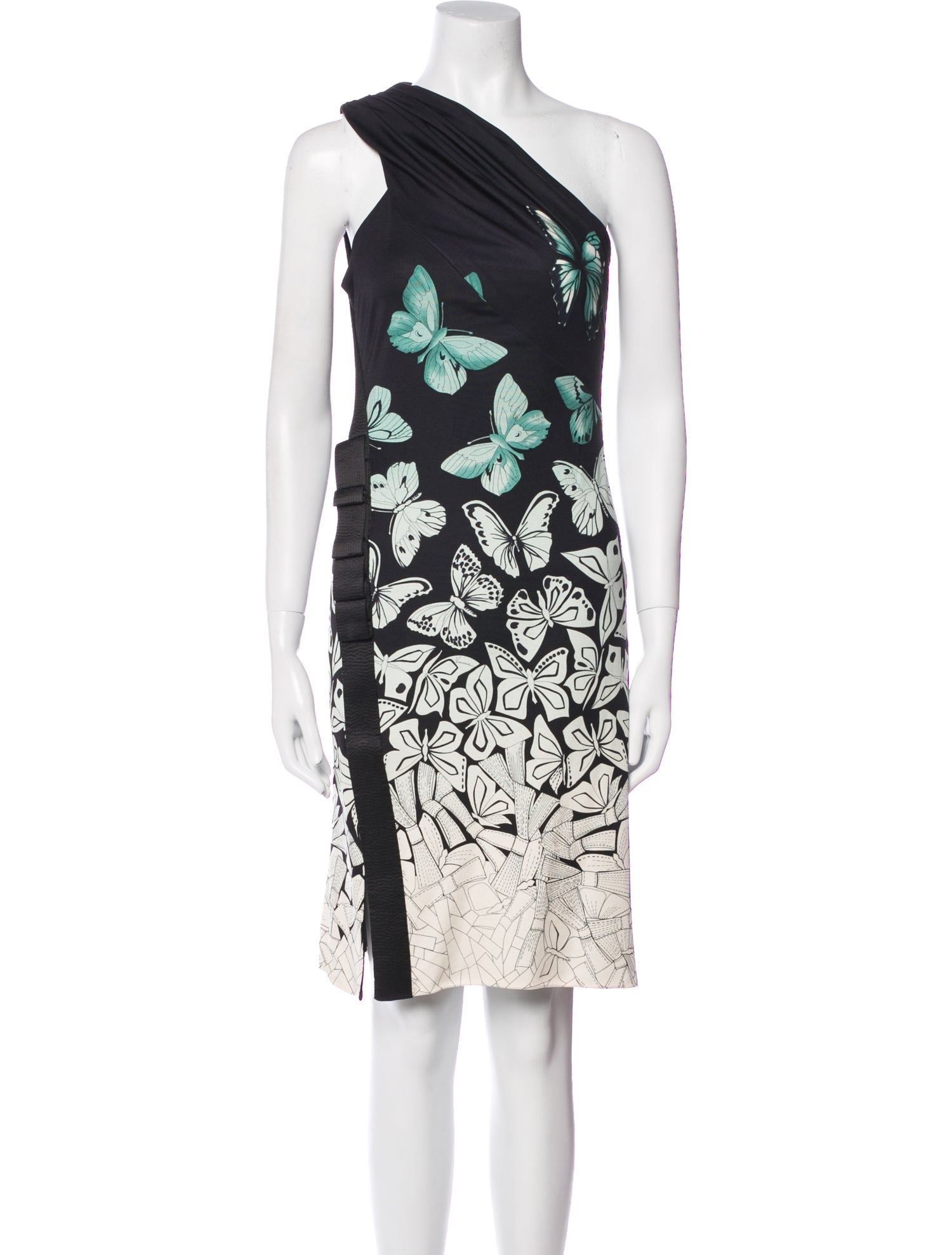 Versace Silk Knee-Length Dress