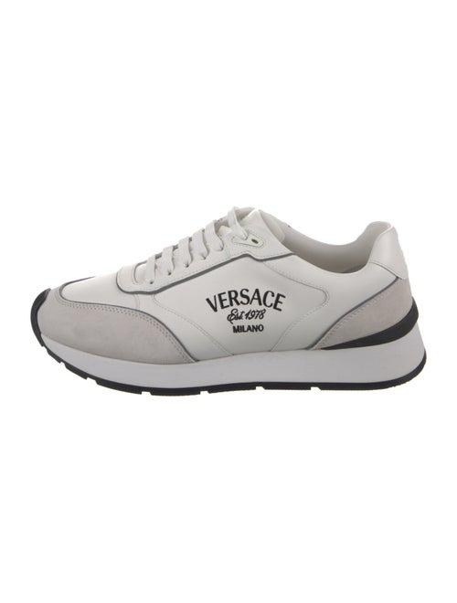 Versace Medusa Insignia Leather Sneakers