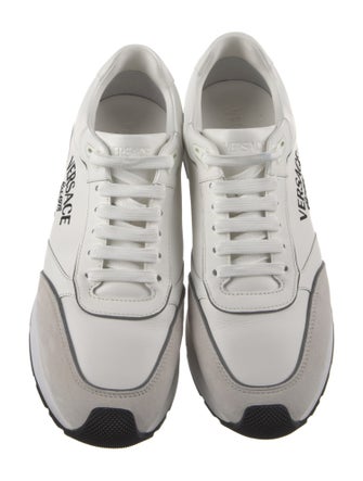 Versace Medusa Insignia Leather Sneakers